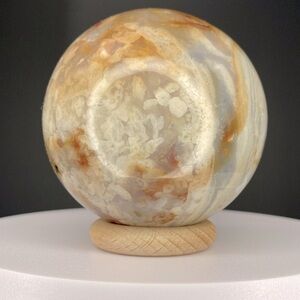21. Flower Agate Sphere